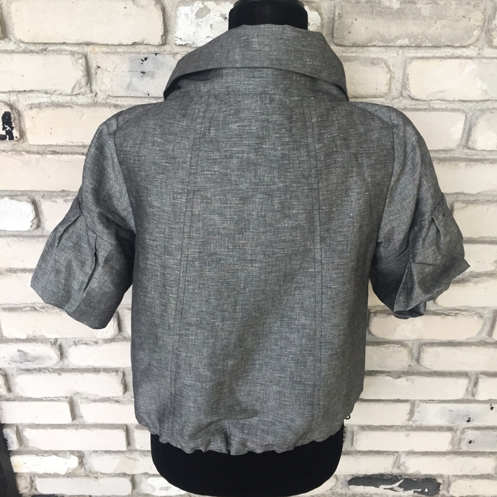 Joséphine studio gray jacket linen/cotton blend - Picture 3 of 5